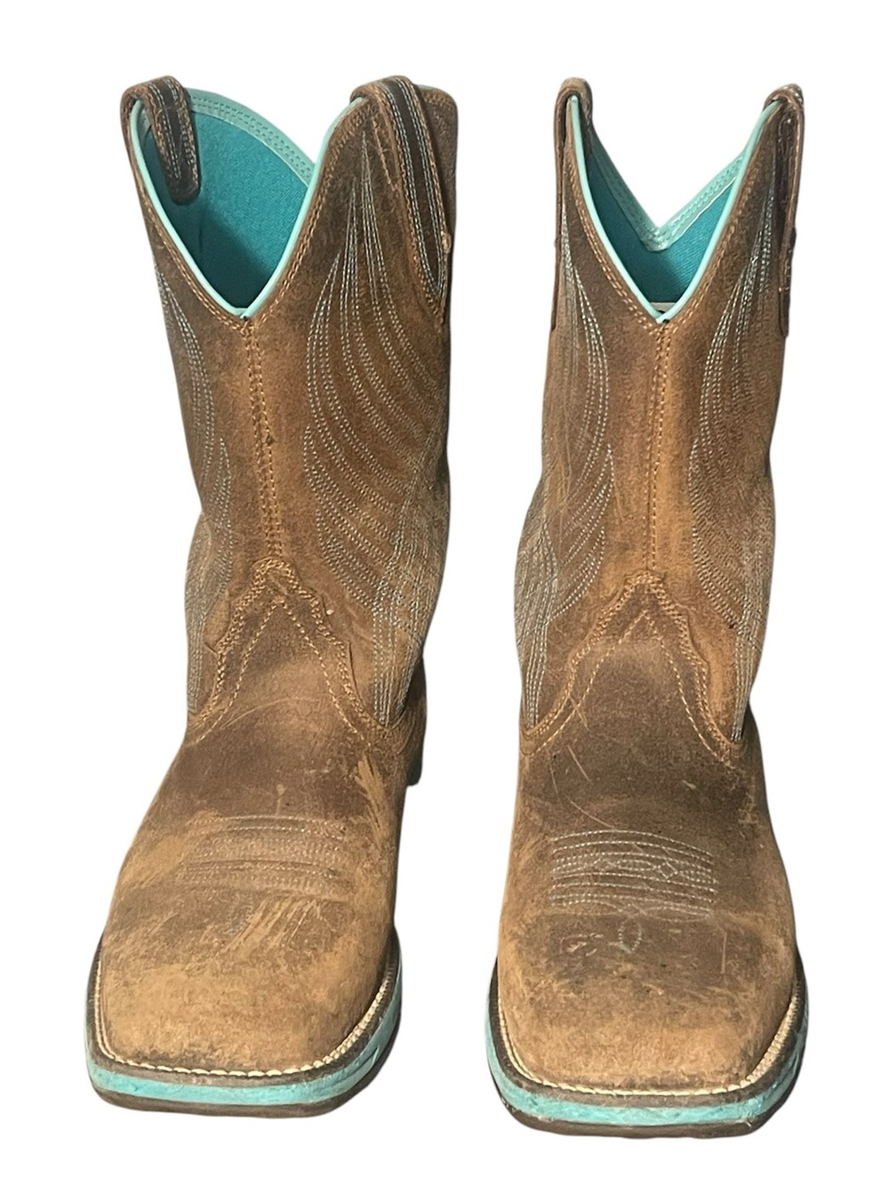 Ariat Anthem Distressed Java brown boots. Size 9B GUC